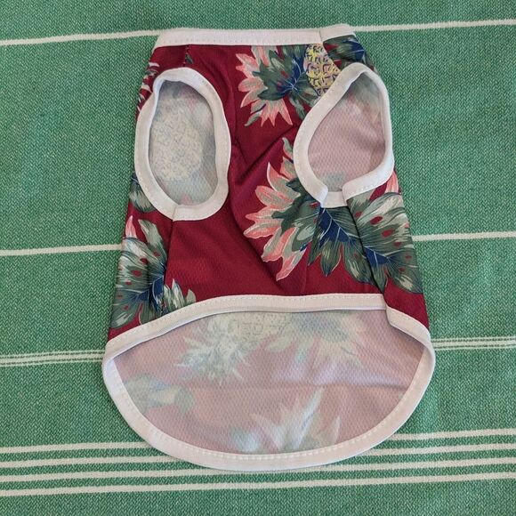 2/$10🐾 New Size Small Tropical Pineapple Hawaiian Dog Shirt - Cat Shirt 🐾 - Picture 2 of 7
